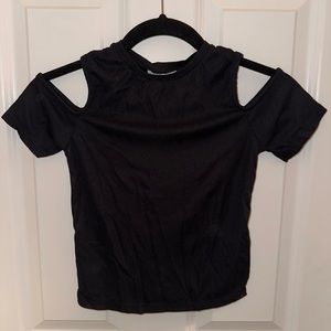 Zara Black Cutout Crop Top